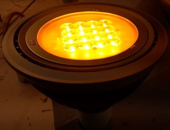 Par38 18 Watt, LED Turtle Lamp - Amber (Copy)